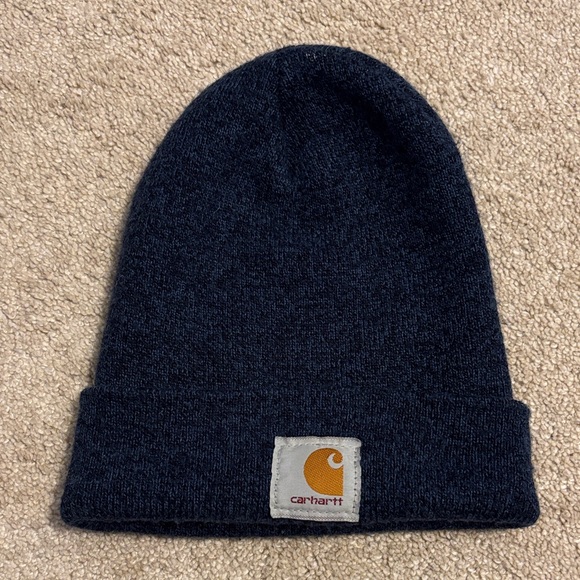 Carhartt Other - Carhartt Dark Navy Rib Knit Beanie
